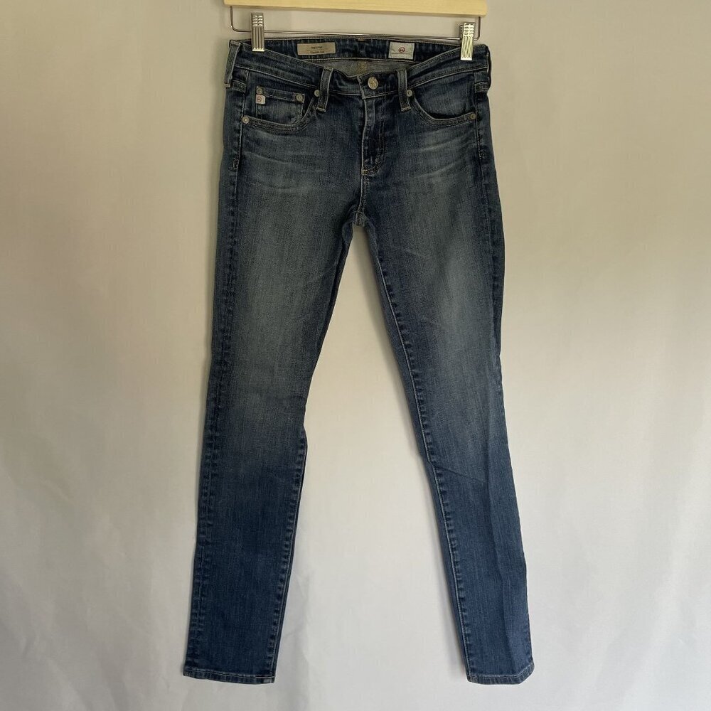 AG Adriano Goldschmied the stilt cigarette leg blue jeans denim cotton size 27